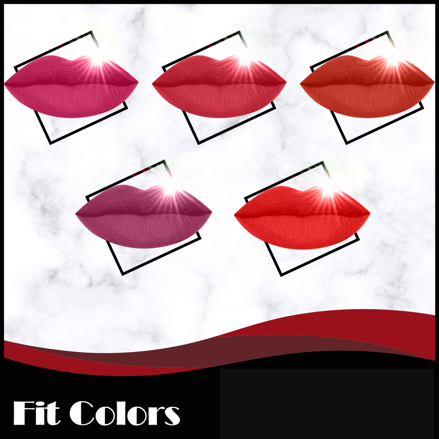 FITCOLORS┃ ROUGE À LÈVRE 5 EN 1┃